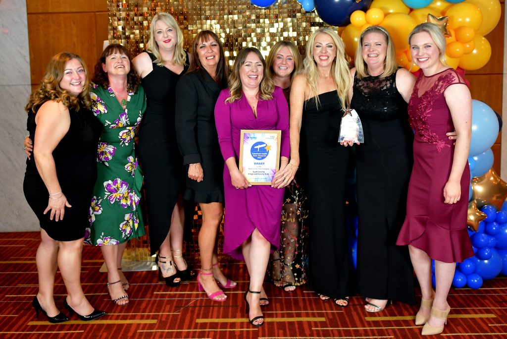 South Locality Integrated Nursing Team winning the Team of the Year award