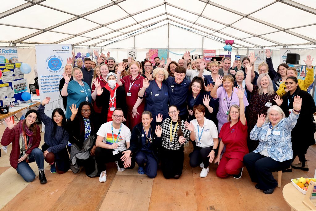 Group photo of staff at the Open Day