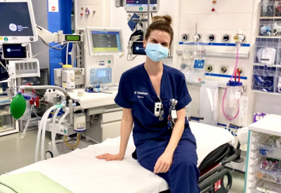 Rachel McCrate, A&E Sister in a hospital ward